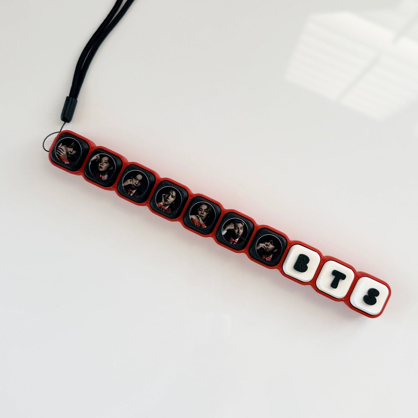 BTS Inspired Pick It Click It Bar | Custom Printed K-Pop Fidget Clicker | Wrist Strap Included | ARMY Gift