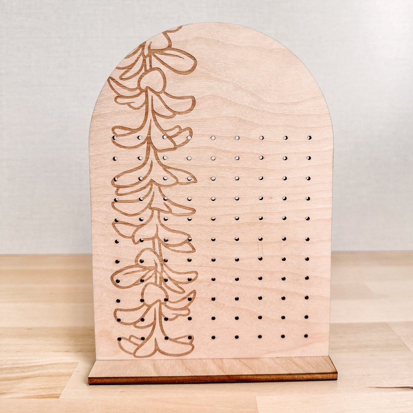 Plumeria Wooden Earring Stand