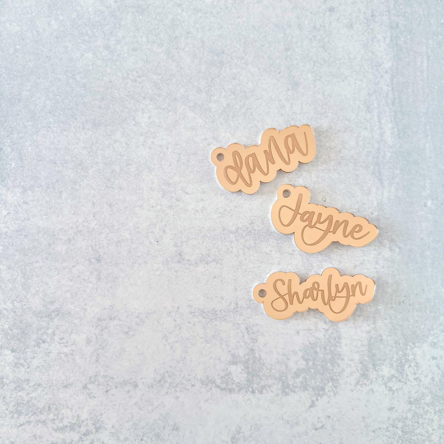 Mirrored Acrylic Keychain