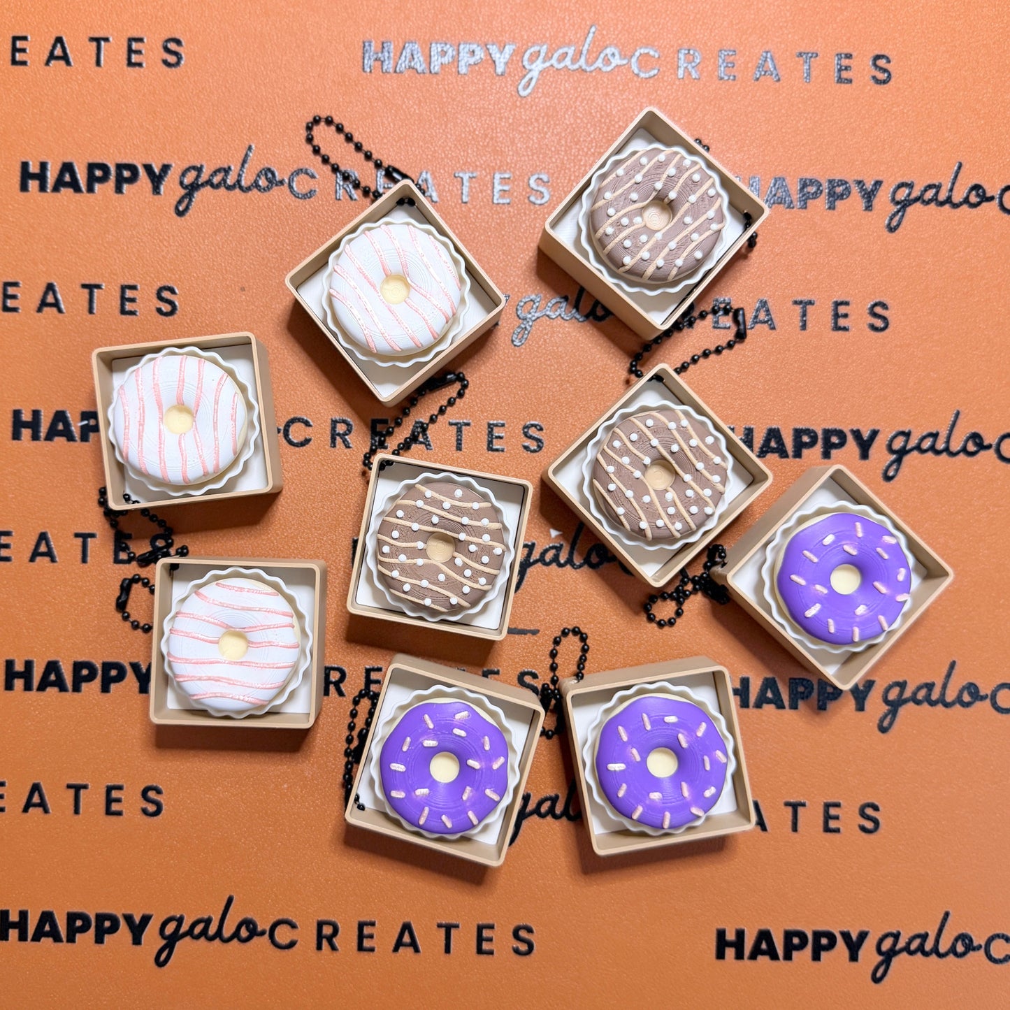 Donut - Fidget Clicker Keychain