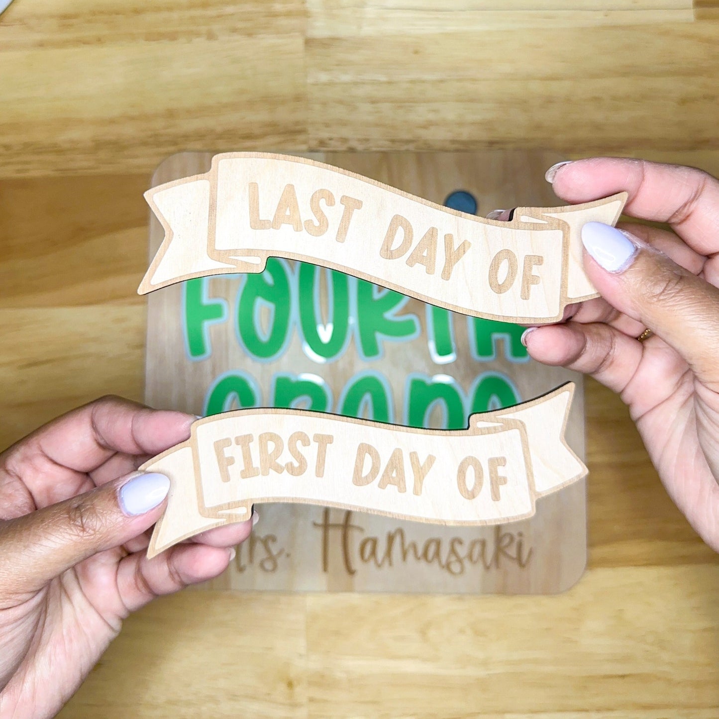 Teacher First-Last Day Sign
