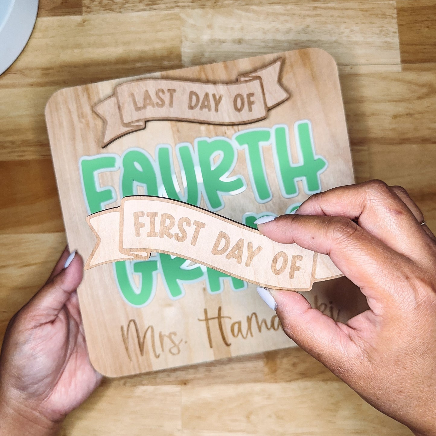 Teacher First-Last Day Sign