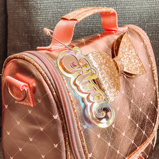 Personalized Iridescent Name Keychain