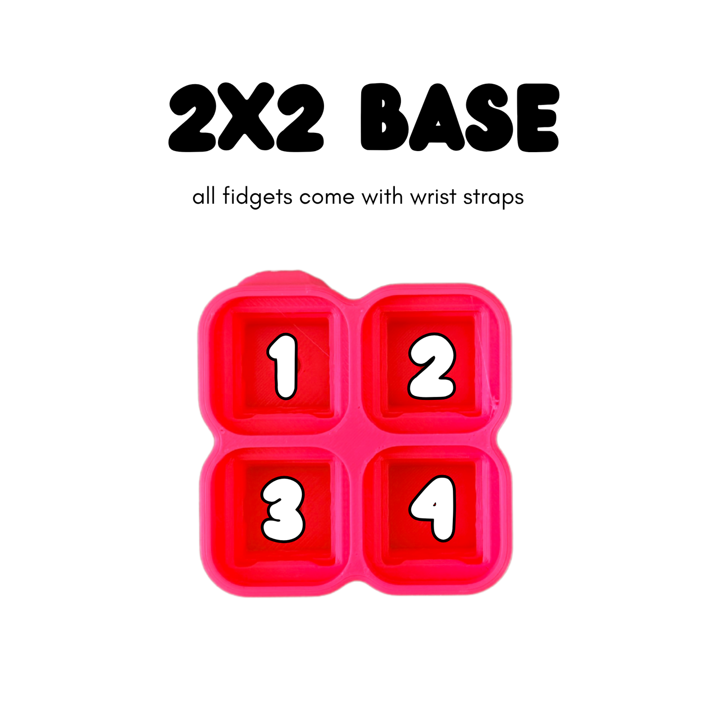 Pick It Click It Bar — -Piece 2x2 - 4pc Customizable Clicker Set | Choose Your Own Custom Printed Tiles | DIY Fidget Block (Copy) (Copy)