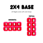Pick It Click It Bar — -Piece 2x4 - 8pc Customizable Clicker Set | Choose Your Own Custom Printed Tiles | DIY Fidget Block
