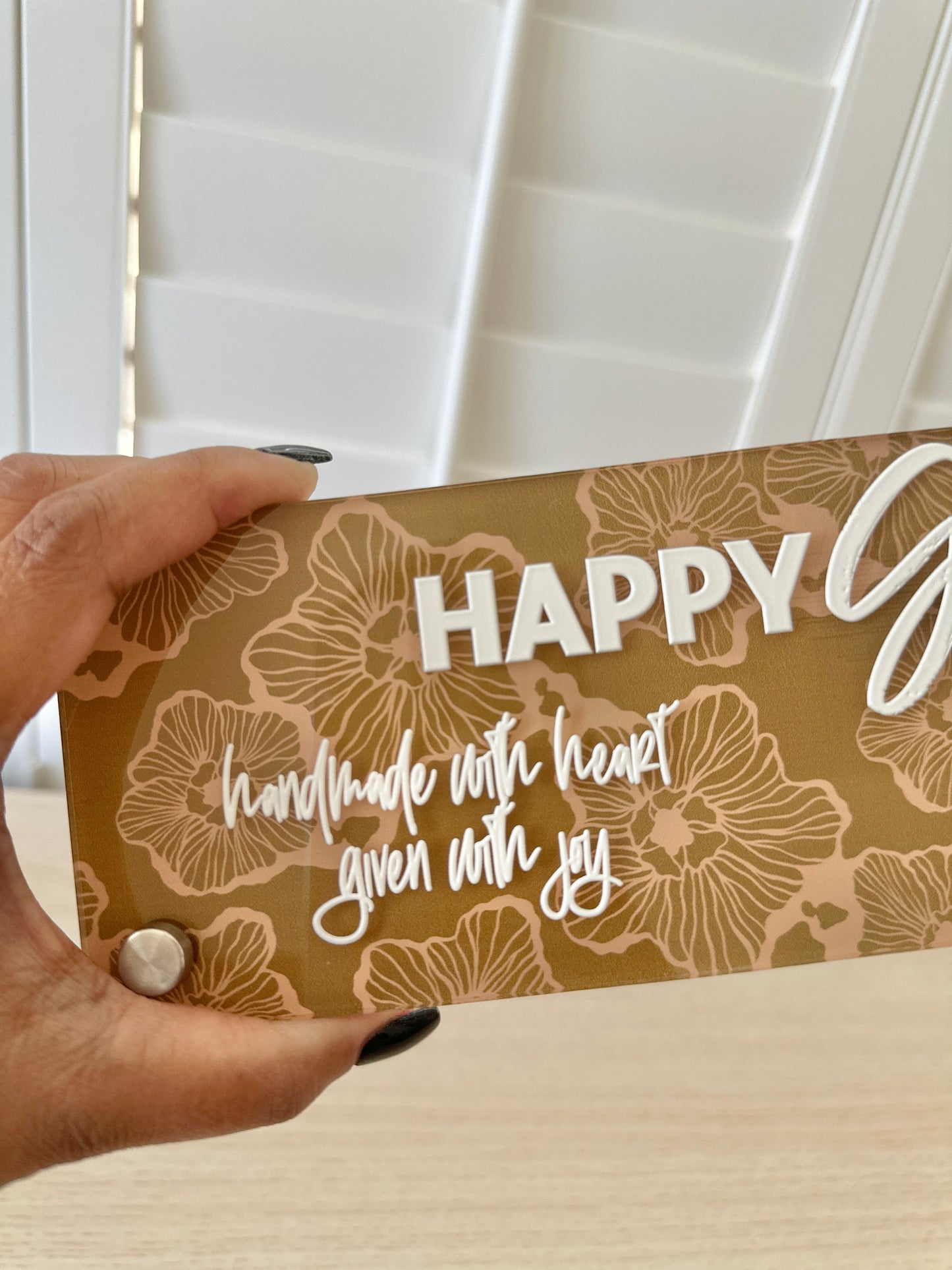 Custom Acrylic NFC Tap Sign