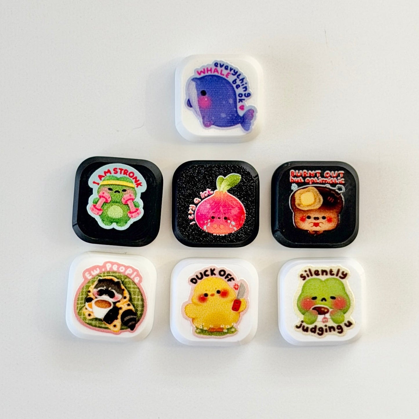 Pick It Click It Bar — 5-Piece Customizable Clicker Set | Choose Your Own Custom Printed Tiles | DIY Fidget Bar