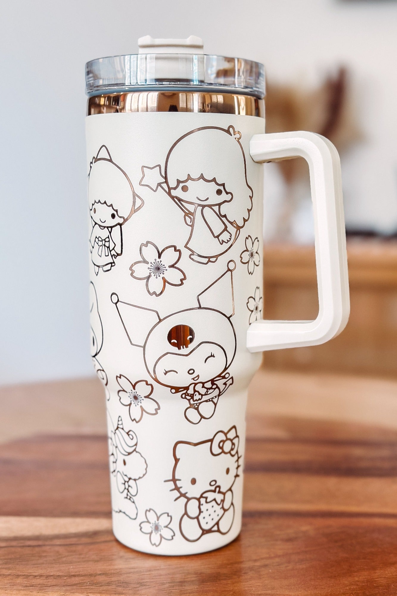 40oz Copper Sanrio - Hello Kitty - Kuromi -  Engrave