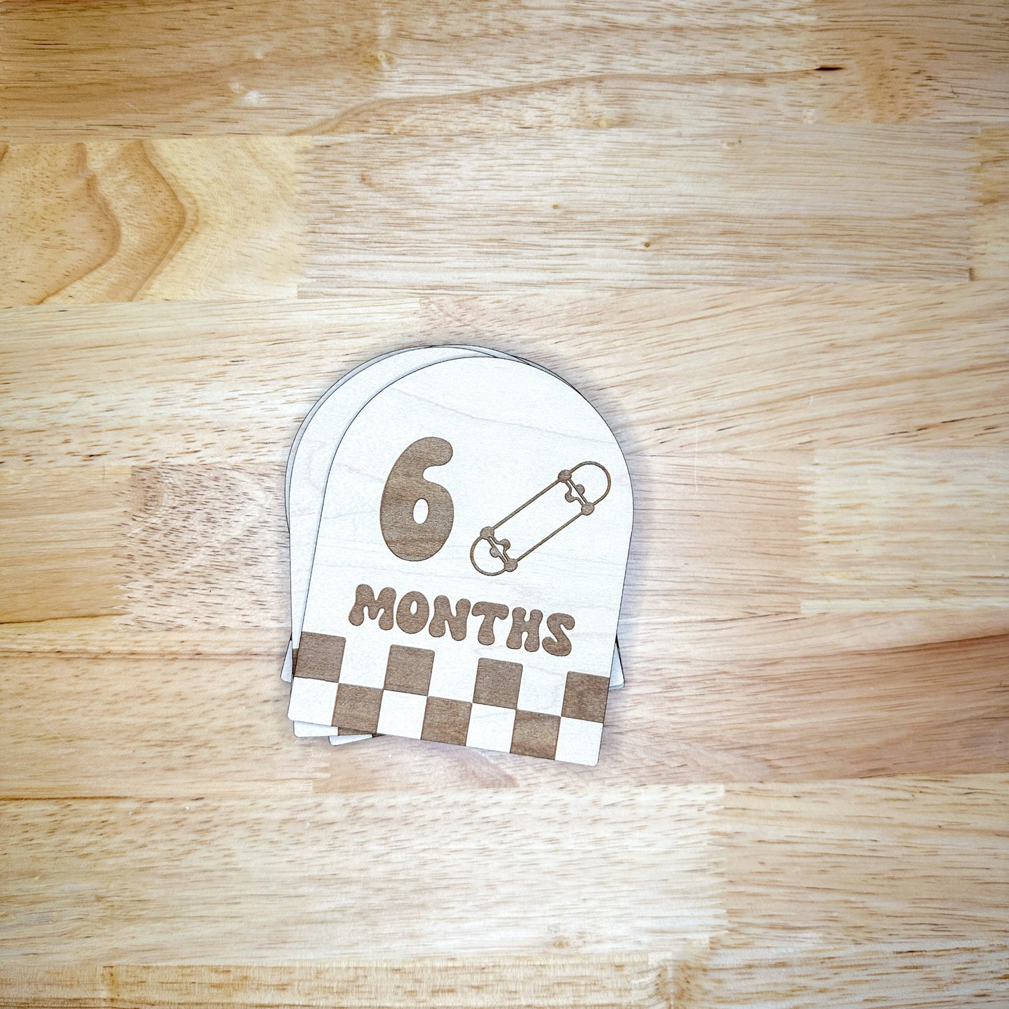 Baby Monthly Milestone Markers - Retro/Skater Vibes