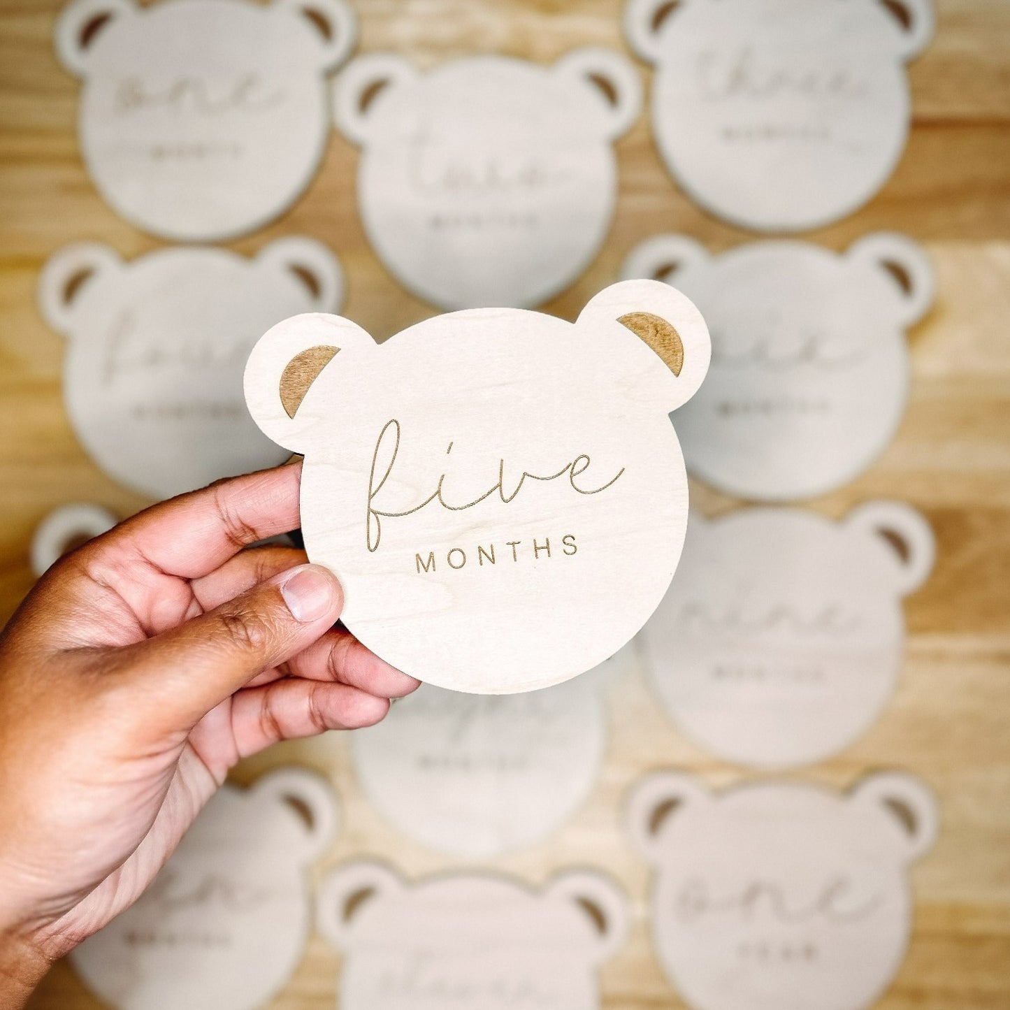 Baby Monthly Milestone Markers - Teddy Bears 12pk
