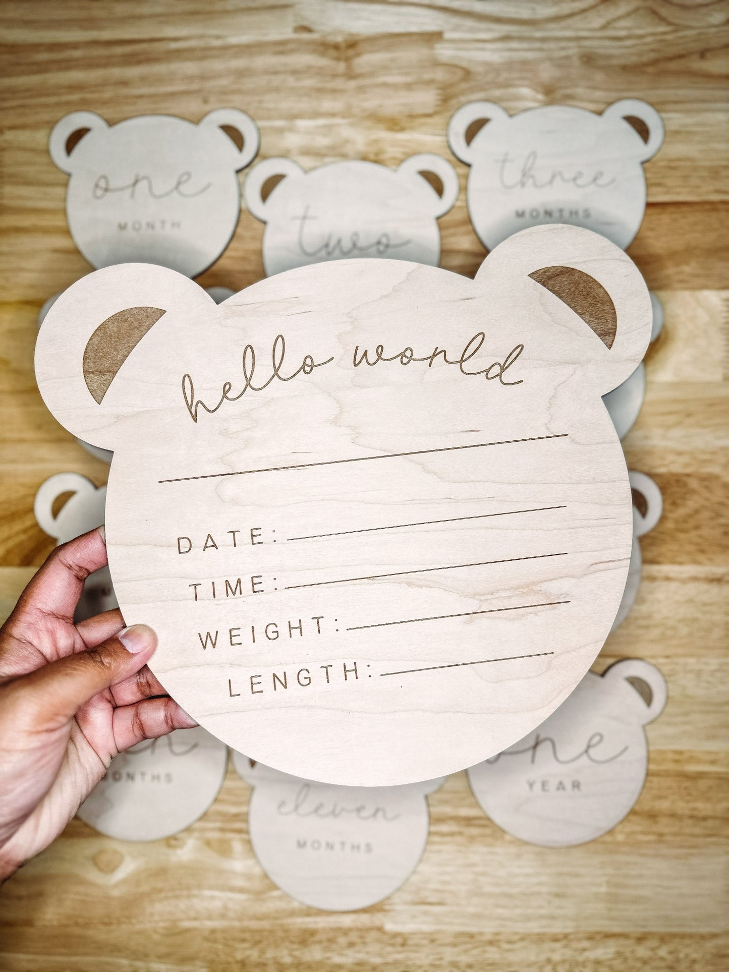 Baby Monthly Milestone Markers - Teddy Bears 12pk