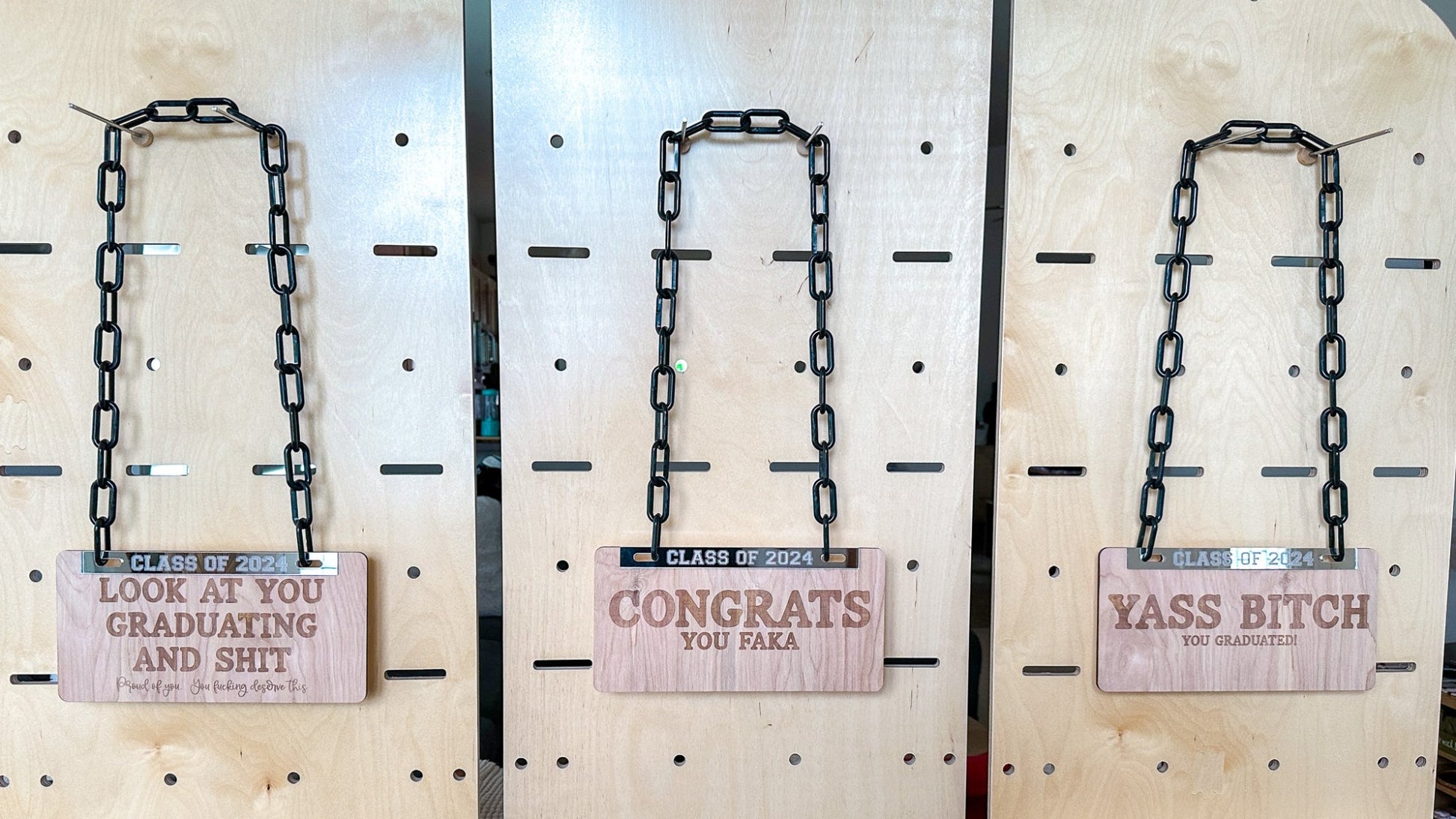 Wooden License Plate Lei - OTHER DESIGNS AVAILABLE