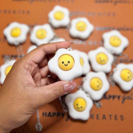 Sunny Side Egg - Fidget Clicker Keychain