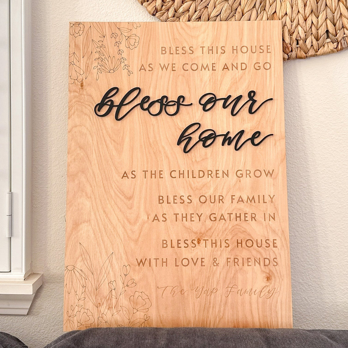 Custom Family Home Decor Sign – Happy Galo Creates