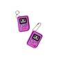 Kawaii Retro Game Console Fidget Clicker Keychain — Purple | Gamer Clicker Toy Bag Charm