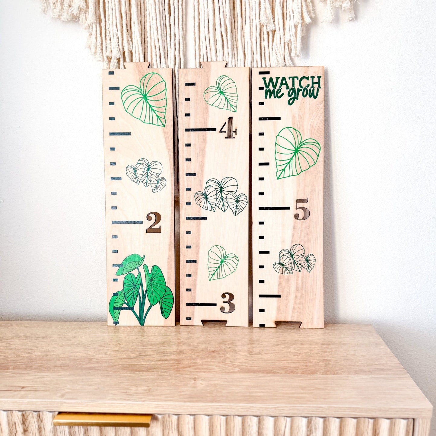 Keiki Kalo Growth Chart – Wooden Height Ruler for Kids