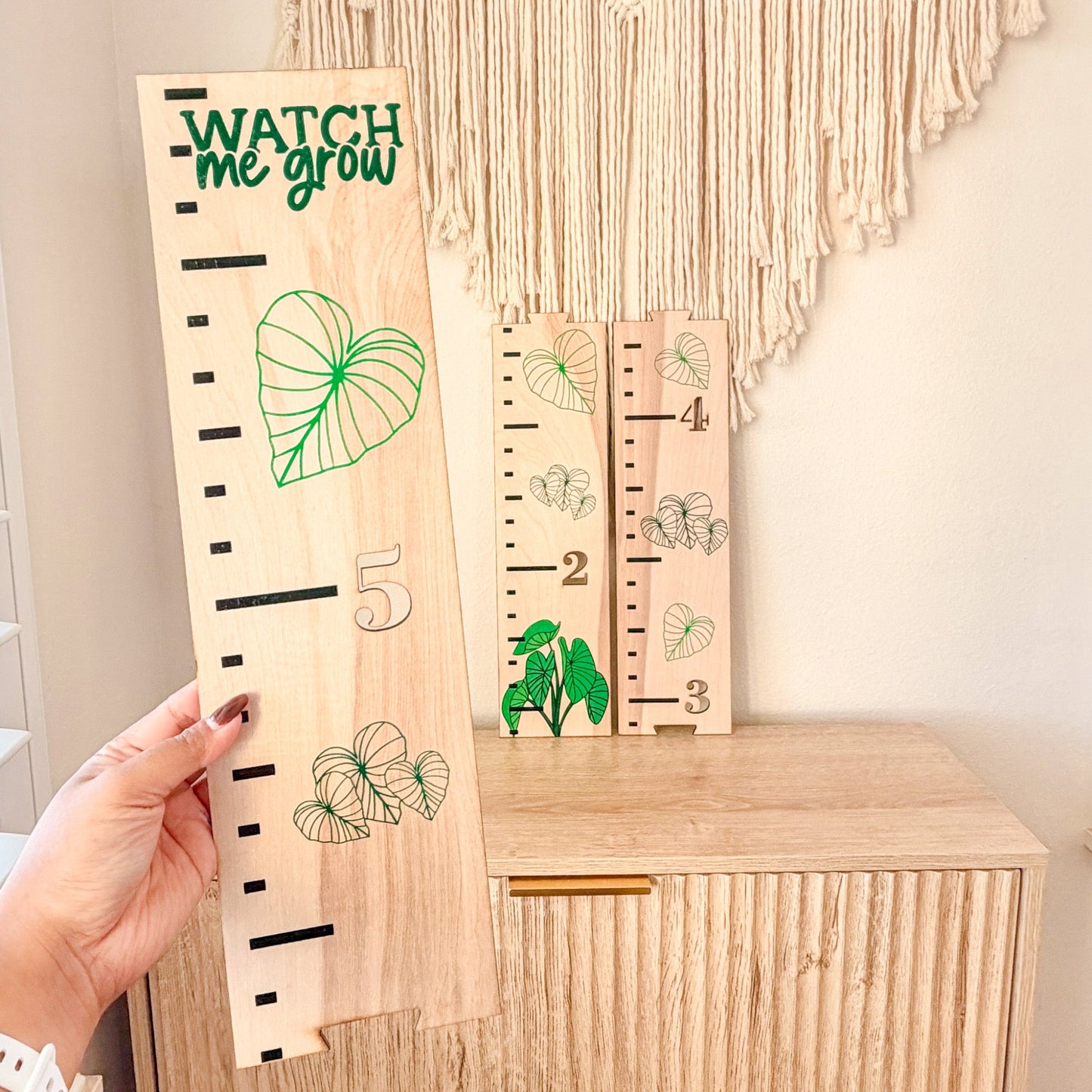 Keiki Kalo Growth Chart – Wooden Height Ruler for Kids