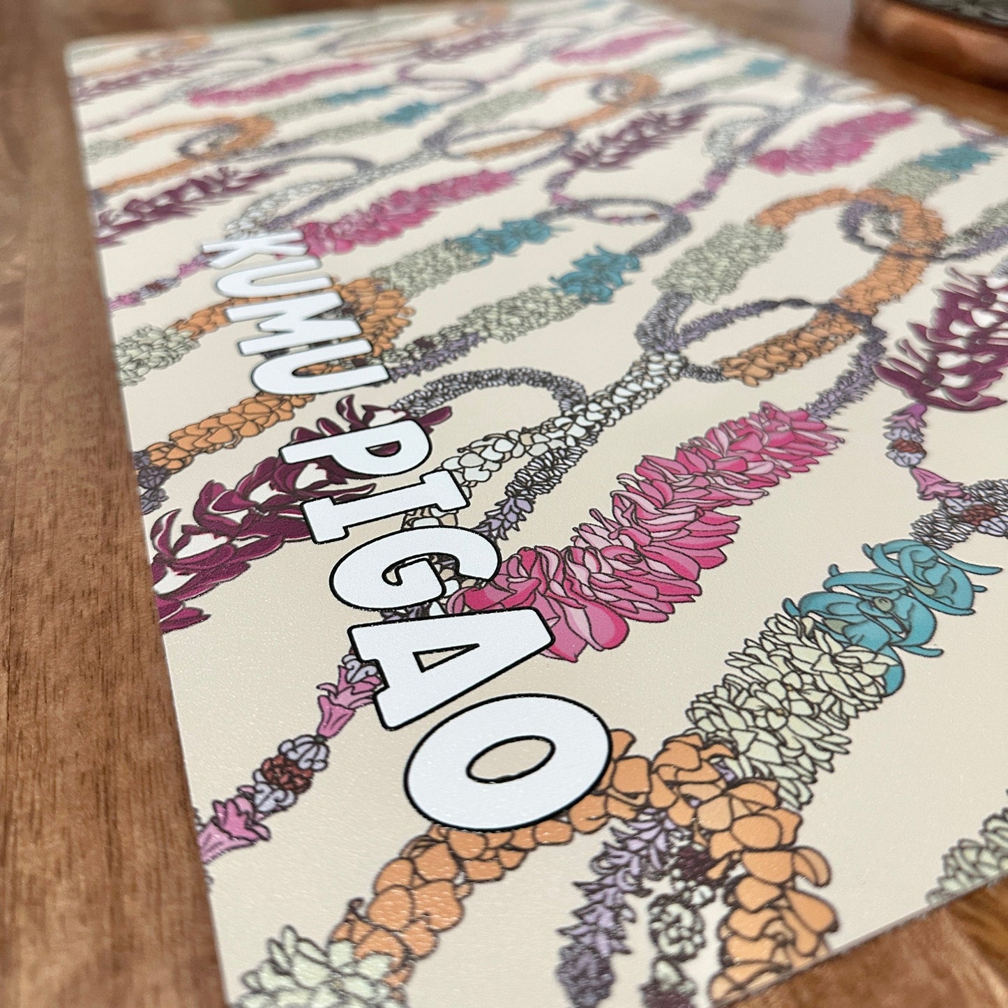 Personalized Full-Color Desk Mat Lei Design