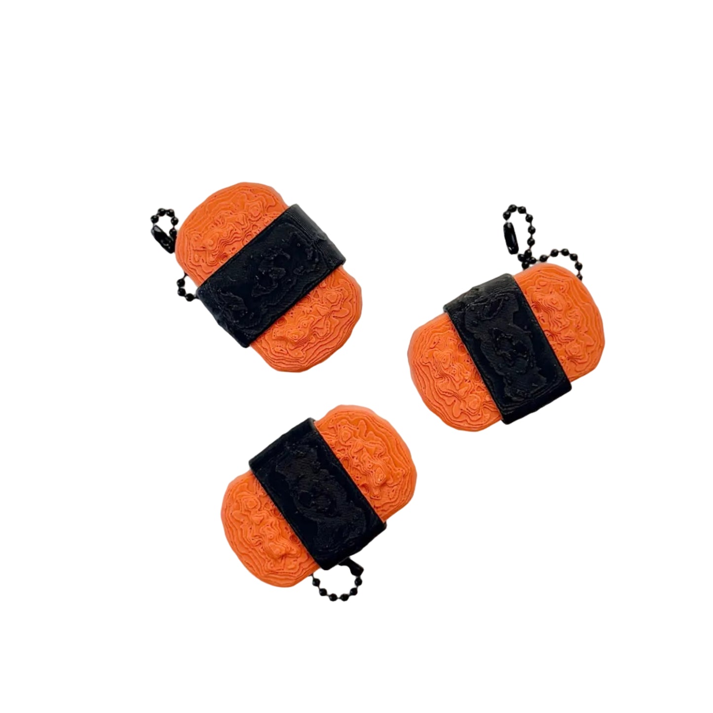 Spam Musubi Fidget Clicker Keychain — Kawaii Hawaii Food Clicker Toy | Japanese Rice Snack Charm