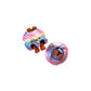 Rainbow Yarn Ball Fidget Clicker Keychain — Kawaii Pastel Clicker Toy with Knitting Needles