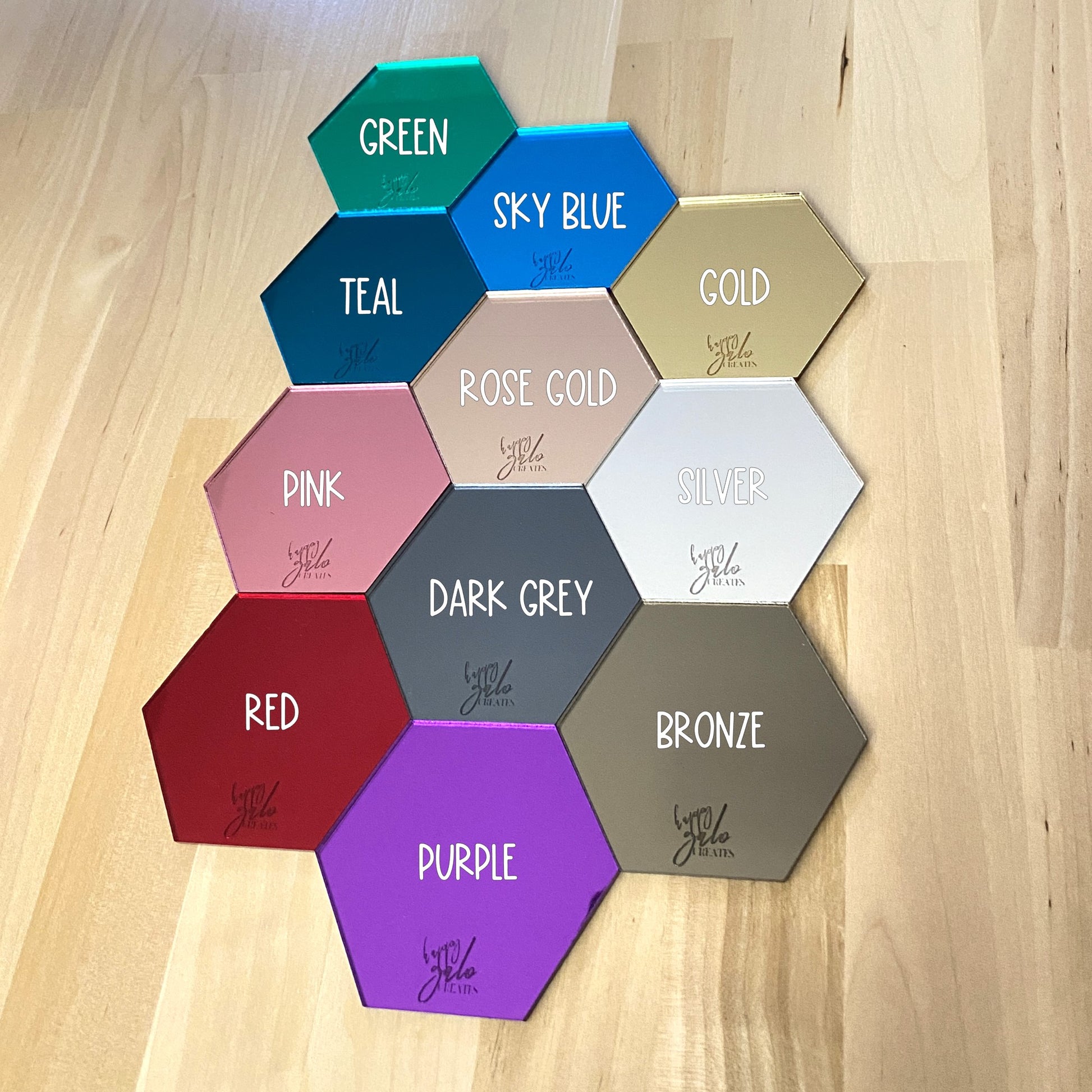 MIRRORED ACRYLIC COLOR CHOICES