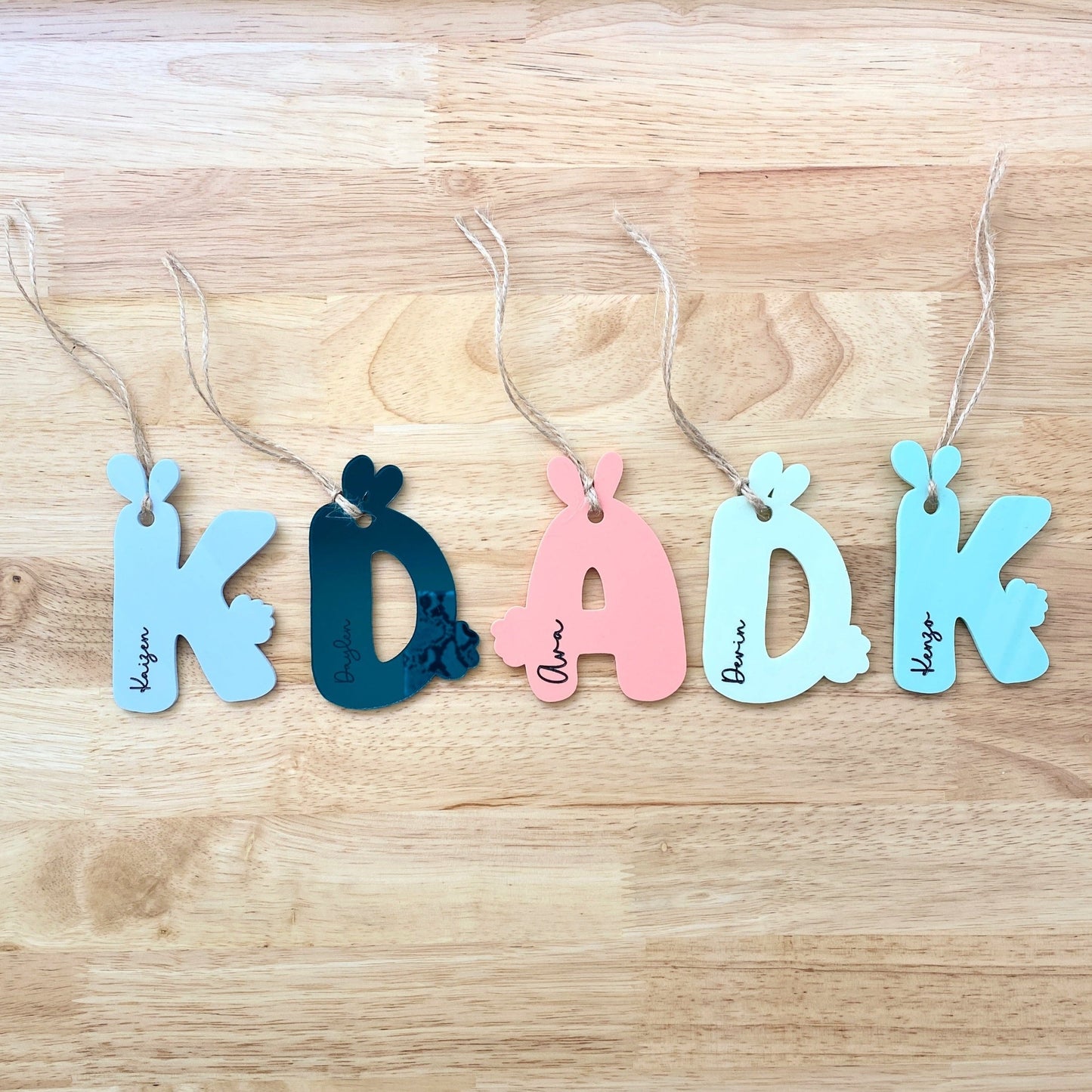 Personalized Easter Basket Bunny Tag