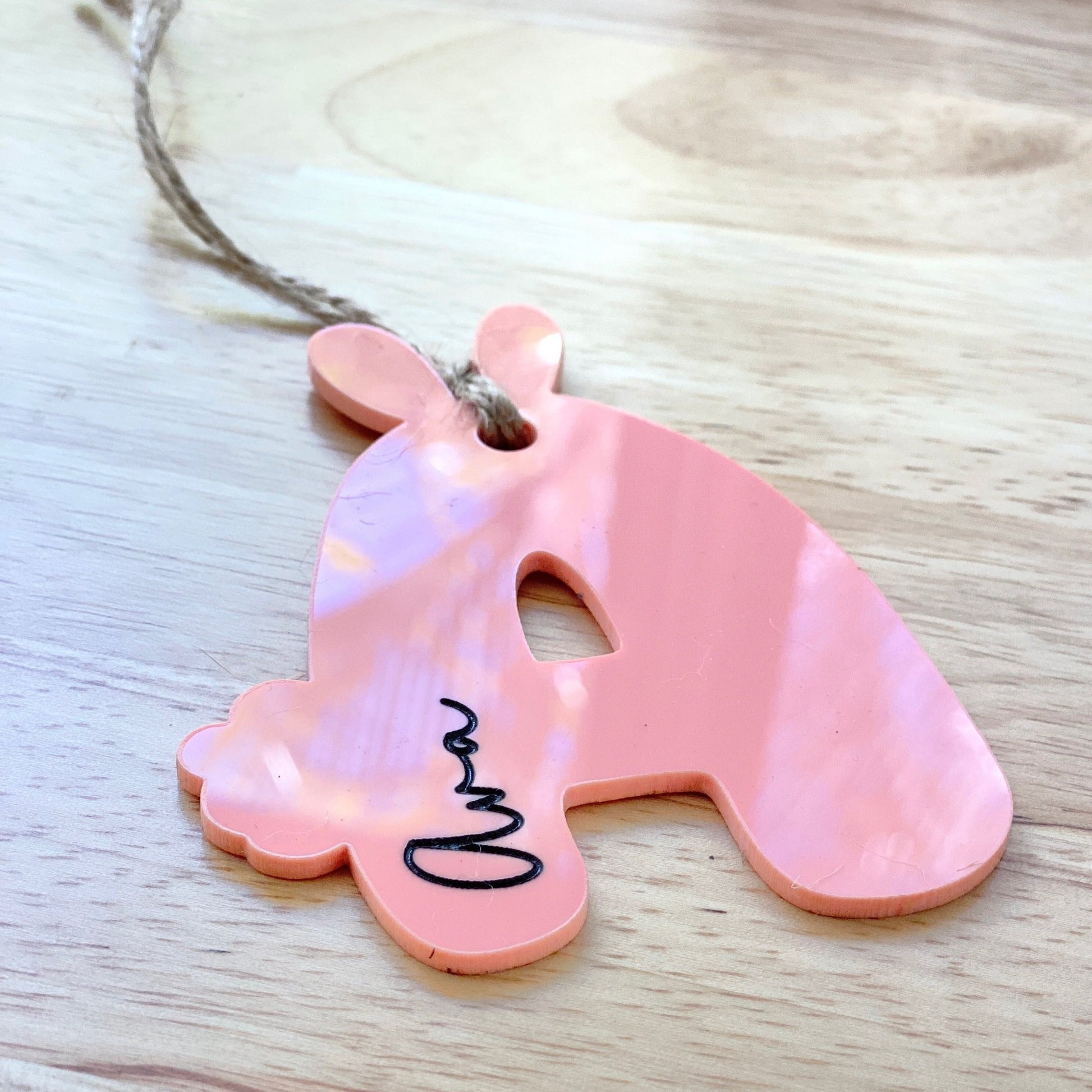 Personalized Easter Basket Bunny Tag
